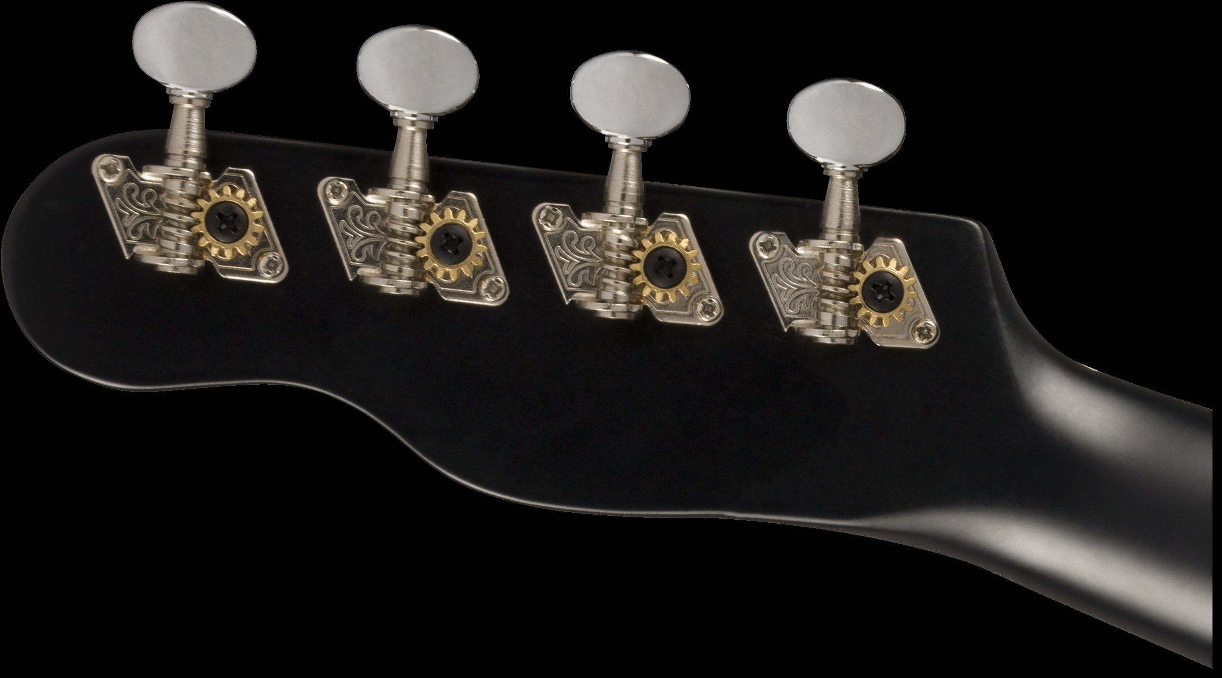 Fender Venice Soprano Uke Walnut Fretboard in Black