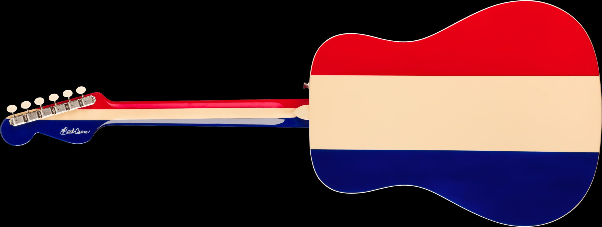 Fender Limited Edition Buck Owens Kingman Dreadnought Acoustic Guitar w/Case - Red White and Blue