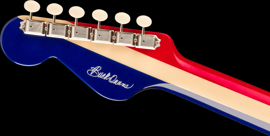 Fender Limited Edition Buck Owens Kingman Dreadnought Acoustic Guitar w/Case - Red White and Blue