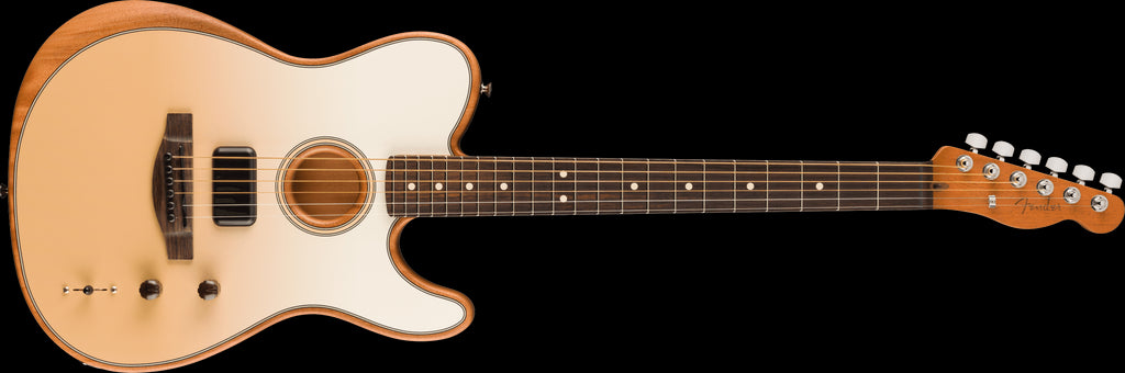 Fender Finneas Acoustasonic Telecaster Electric Guitar w/Rosewood Fretboard - Cappuccino Fade