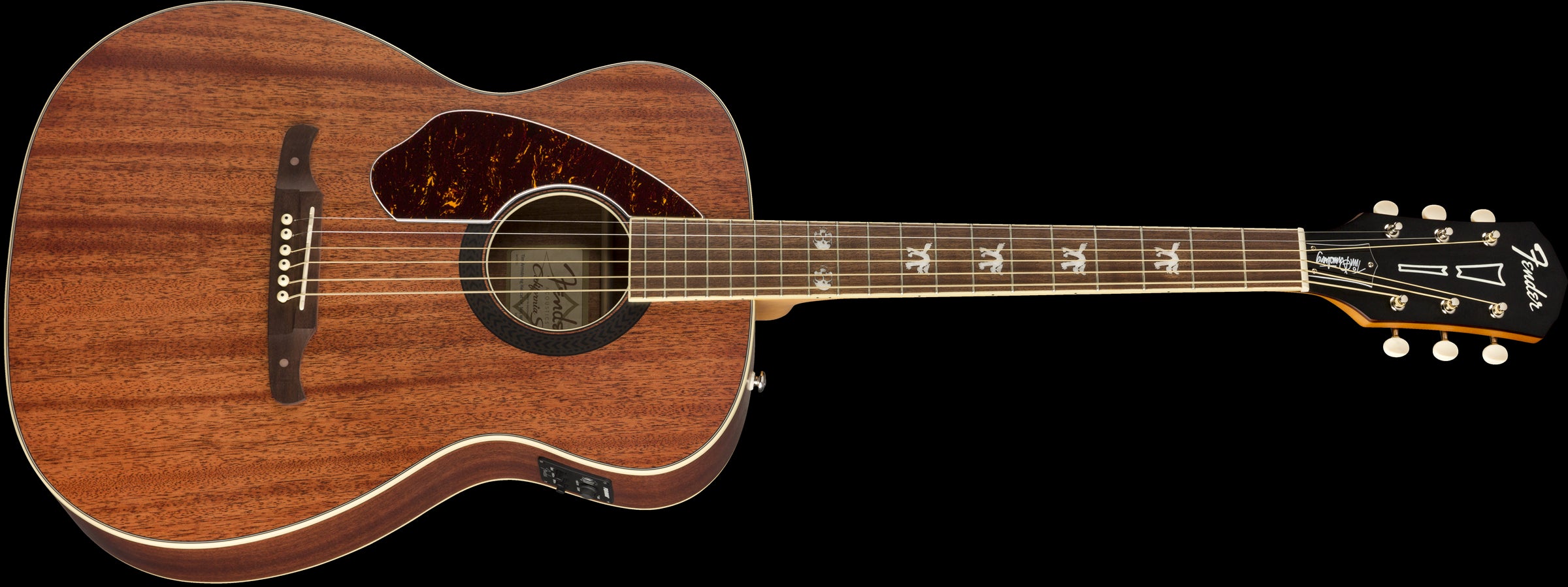 Fender Tim Armstrong Hellcat Left-Handed Acoustic Electric Guitar with Walnut Fingerboard in Natural
