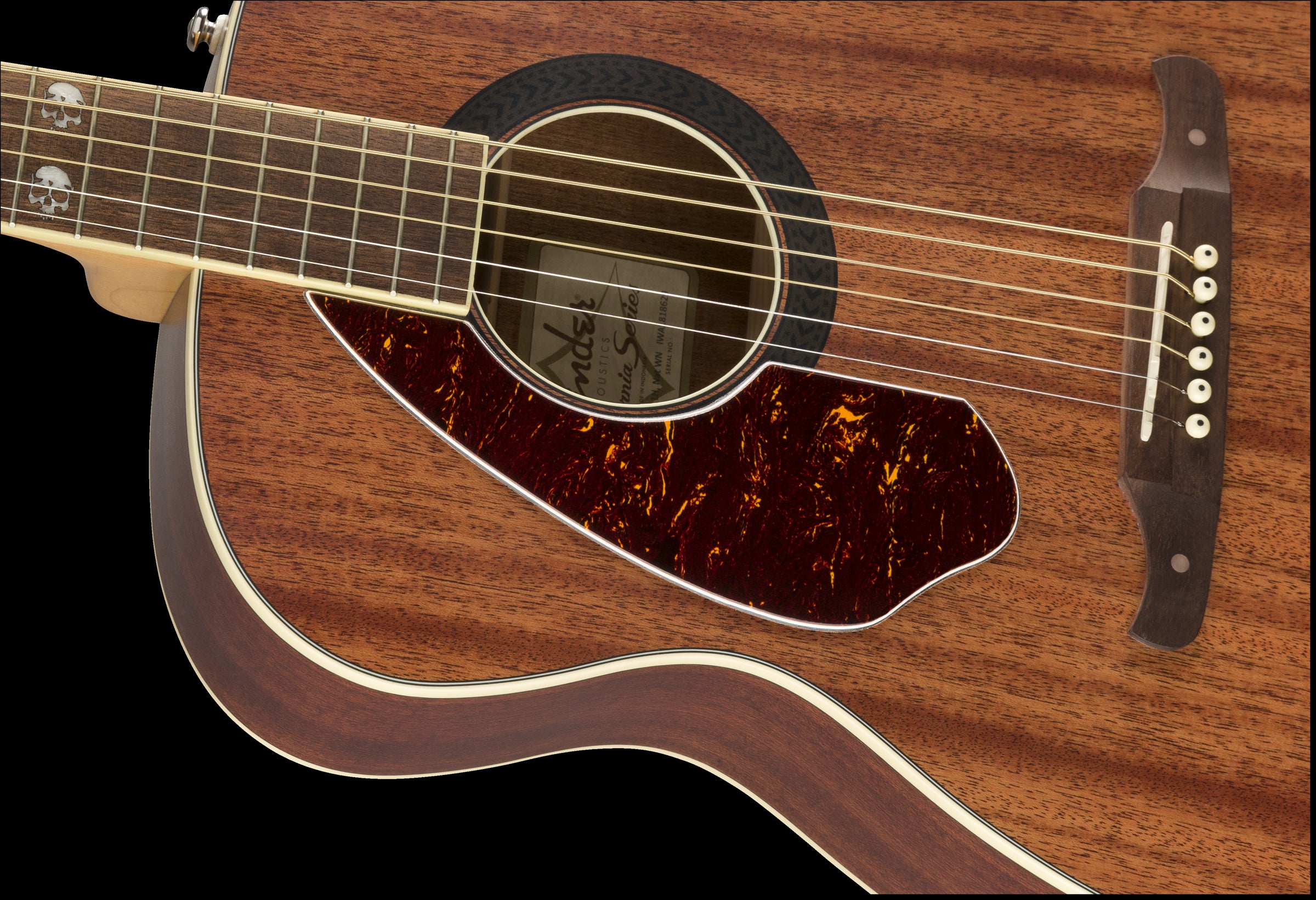 Fender Tim Armstrong Hellcat Left-Handed Acoustic Electric Guitar with Walnut Fingerboard in Natural