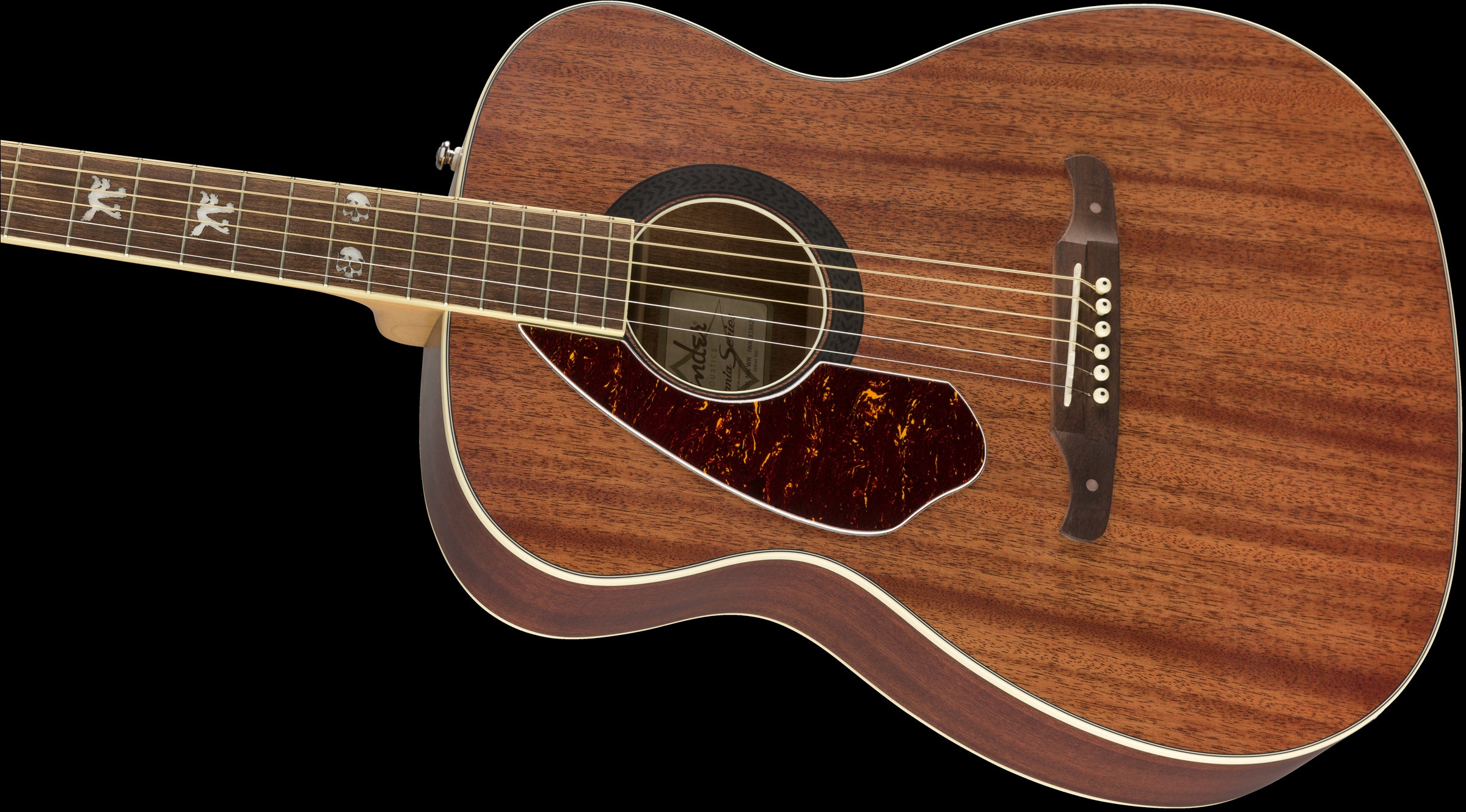 Fender Tim Armstrong Hellcat Left-Handed Acoustic Electric Guitar with Walnut Fingerboard in Natural