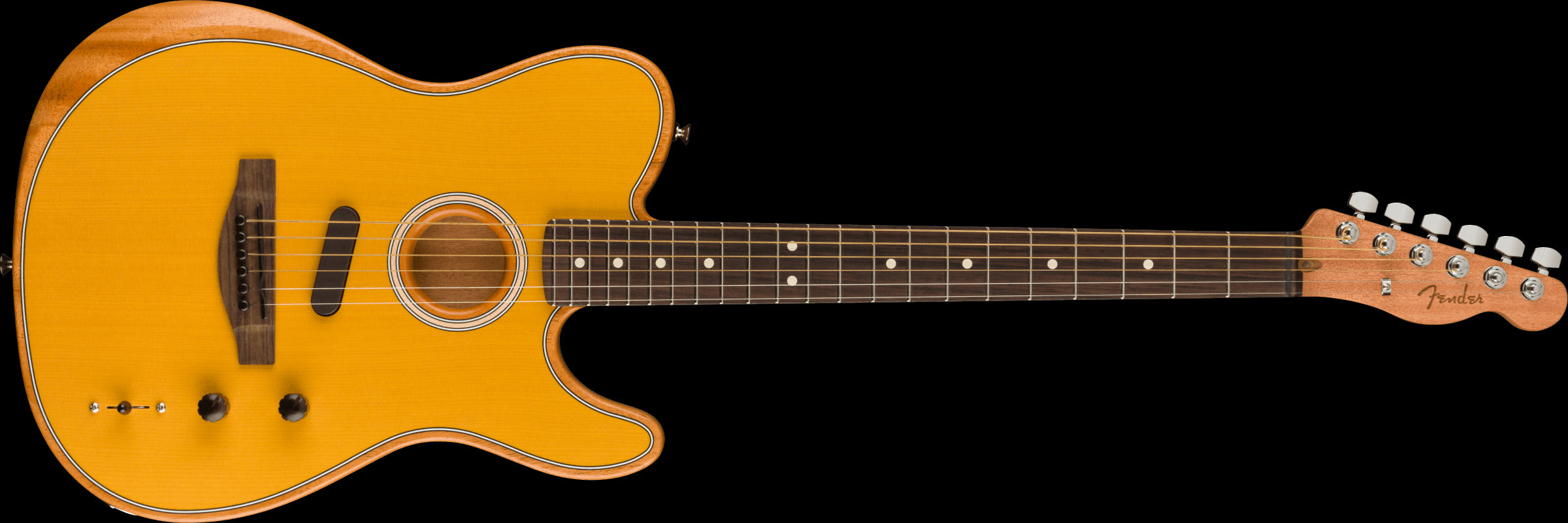 Fender Acoustasonic Player Telecaster Electric Guitar - Rosewood Fingerboard - Butterscotch Blonde