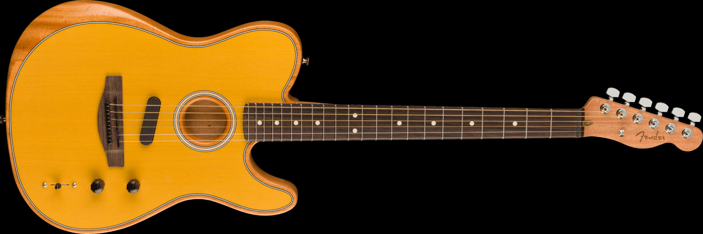 Fender Acoustasonic Player Telecaster Electric Guitar - Rosewood Fingerboard - Butterscotch Blonde