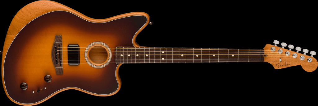 Fender Acoustasonic Player Jazzmaster Electric Guitar with Rosewood Fretboard - 2 Colour Sunburst
