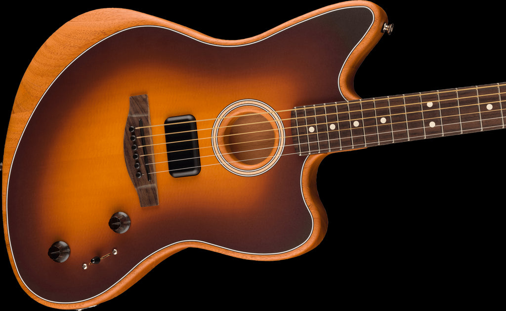 Fender Acoustasonic Player Jazzmaster Electric Guitar with Rosewood Fretboard - 2 Colour Sunburst