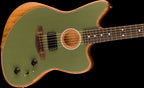 Fender Acoustasonic Player Jazzmaster Electric Guitar with Rosewood Fretboard - Antique Olive