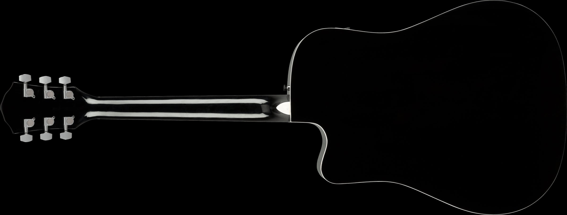 Fender FA-125CE Dreadnought Acoustic Guitar with Walnut Fingerboard in Black