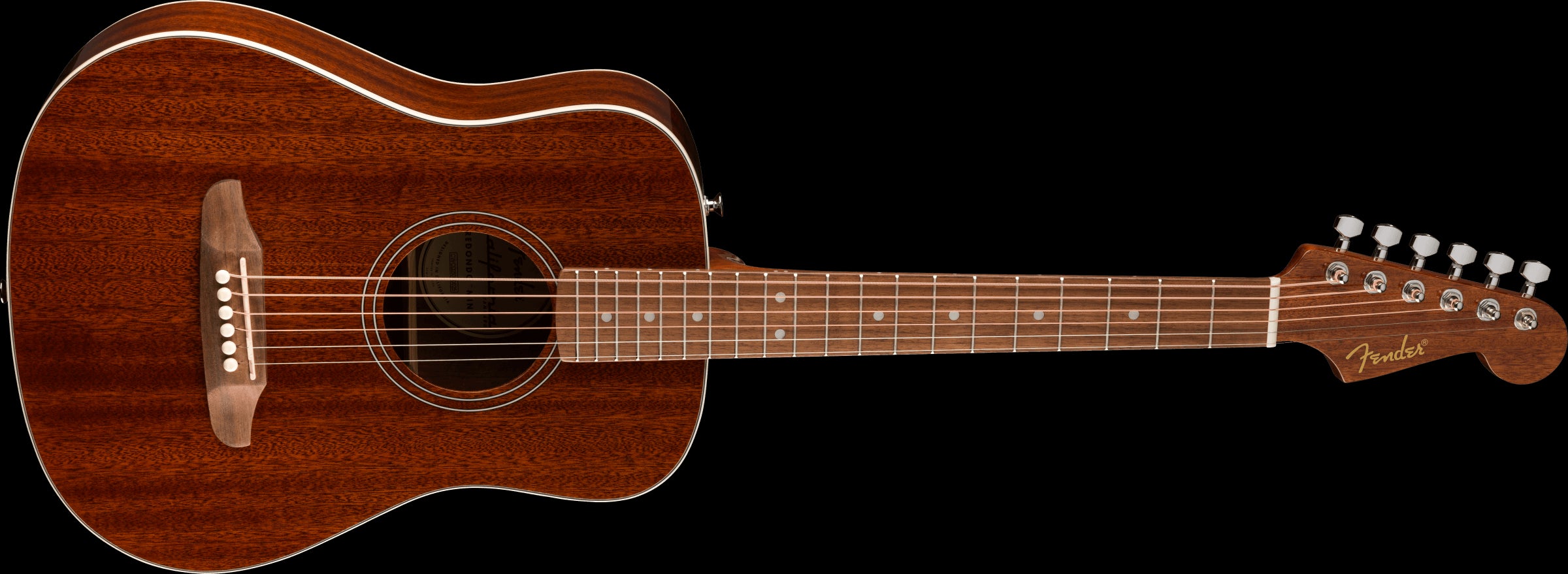 Fender California Standard Redondo Mini w/Bag Sapele Top - Natural Sapele