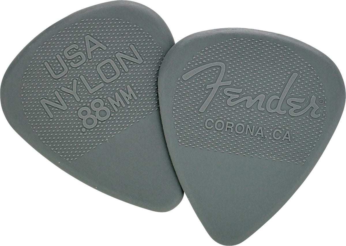 FENDER PICKS - 351 NYLON GREY .88mm (12)