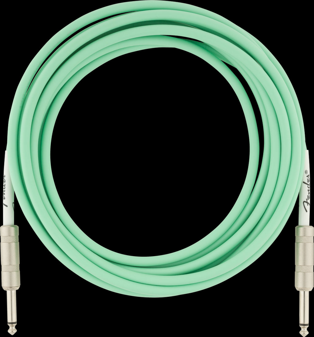 Fender Original Series 15ft Instrument Guitar Cable in Surf Green