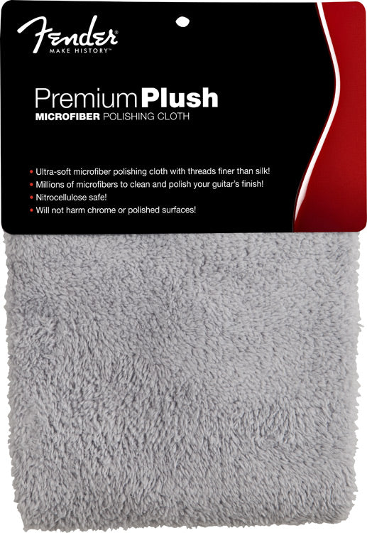 Fender Premium Plush Microfiber Polishing Cloth Gray