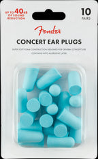 Fender Concert Ear Plugs in Daphne Blue (10 Pair)