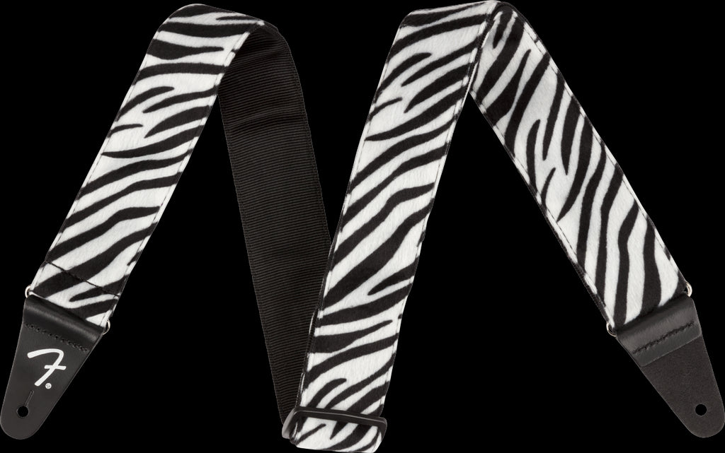 Fender Wild Zebra Print Guitar Strap - 2in