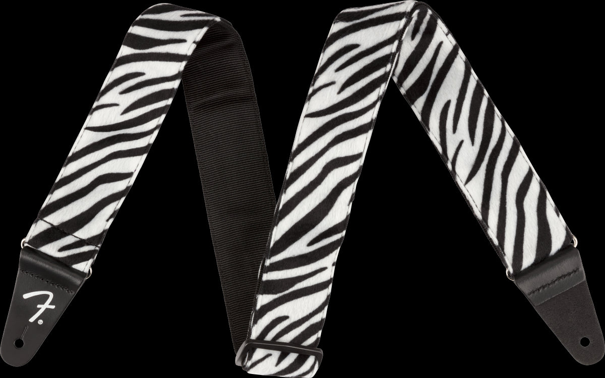 Fender Wild Zebra Print Guitar Strap - 2in