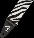Fender Wild Zebra Print Guitar Strap - 2in
