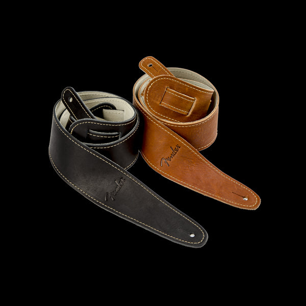 Fender Ball Glove Leather Guitar Strap in Black