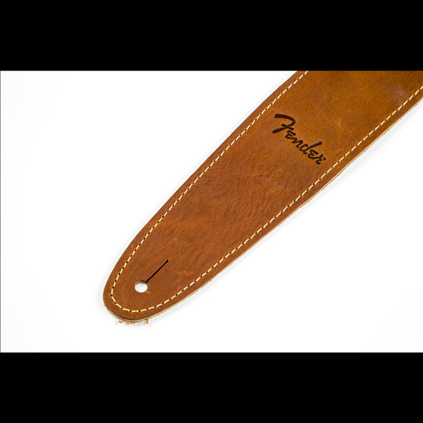 Fender 2.5" Ball Glove Leather Guitar Strap in Brown