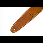 Fender 2.5" Ball Glove Leather Guitar Strap in Brown