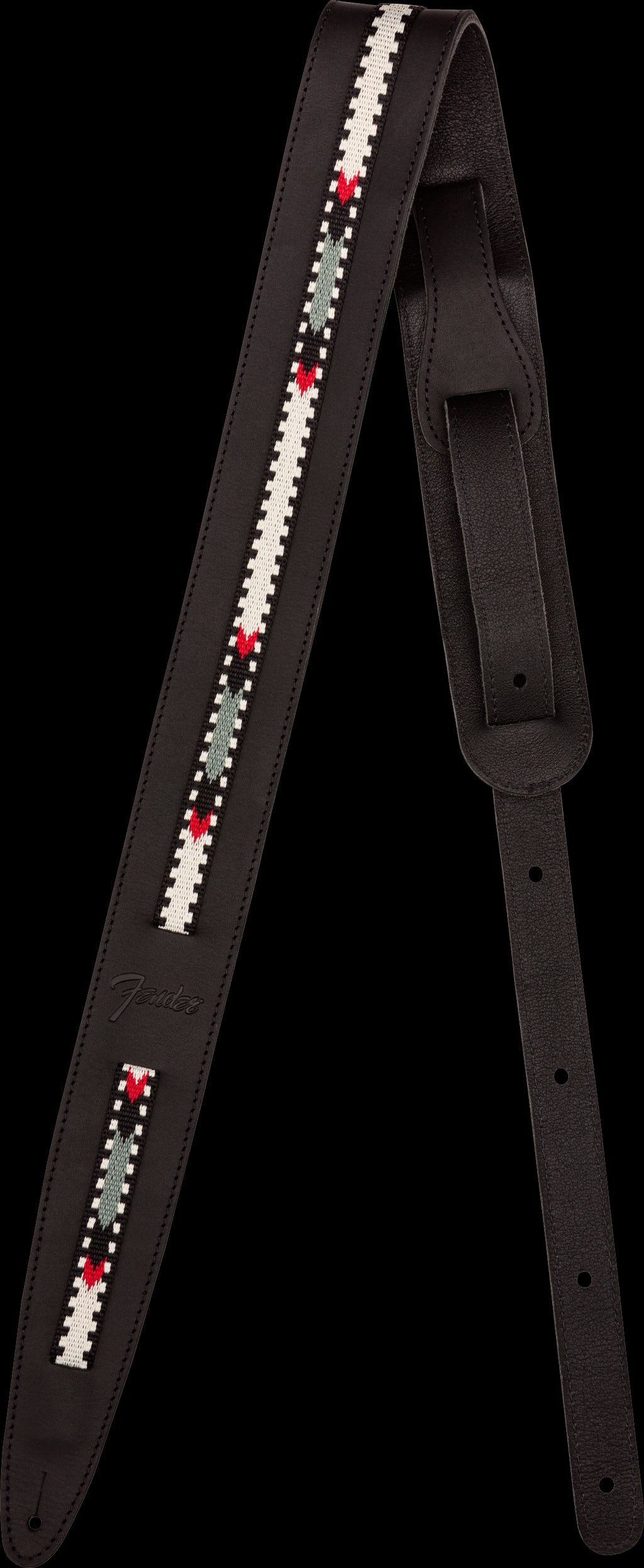 Fender Paramount Acoustic Leather Strap Blk