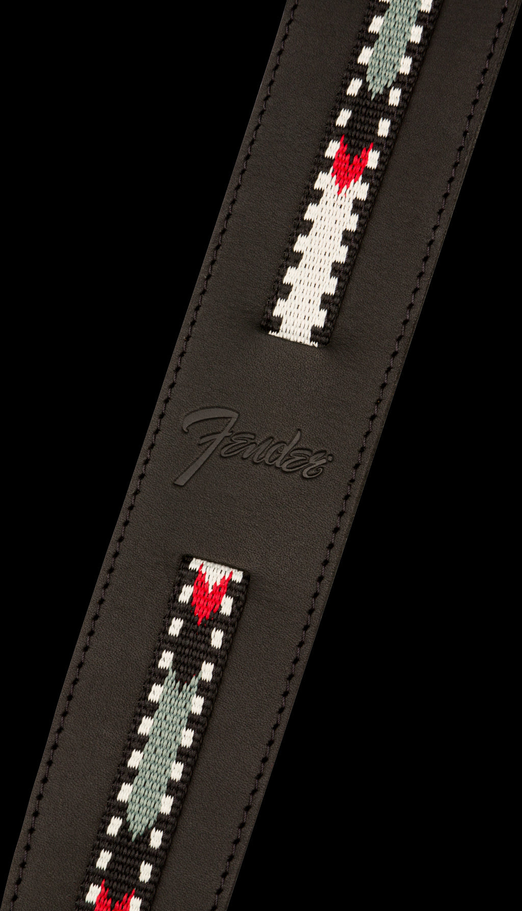 Fender Paramount Acoustic Leather Strap Blk