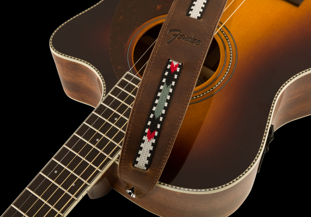 Fender Paramount Acoustic Leather Strap Brown