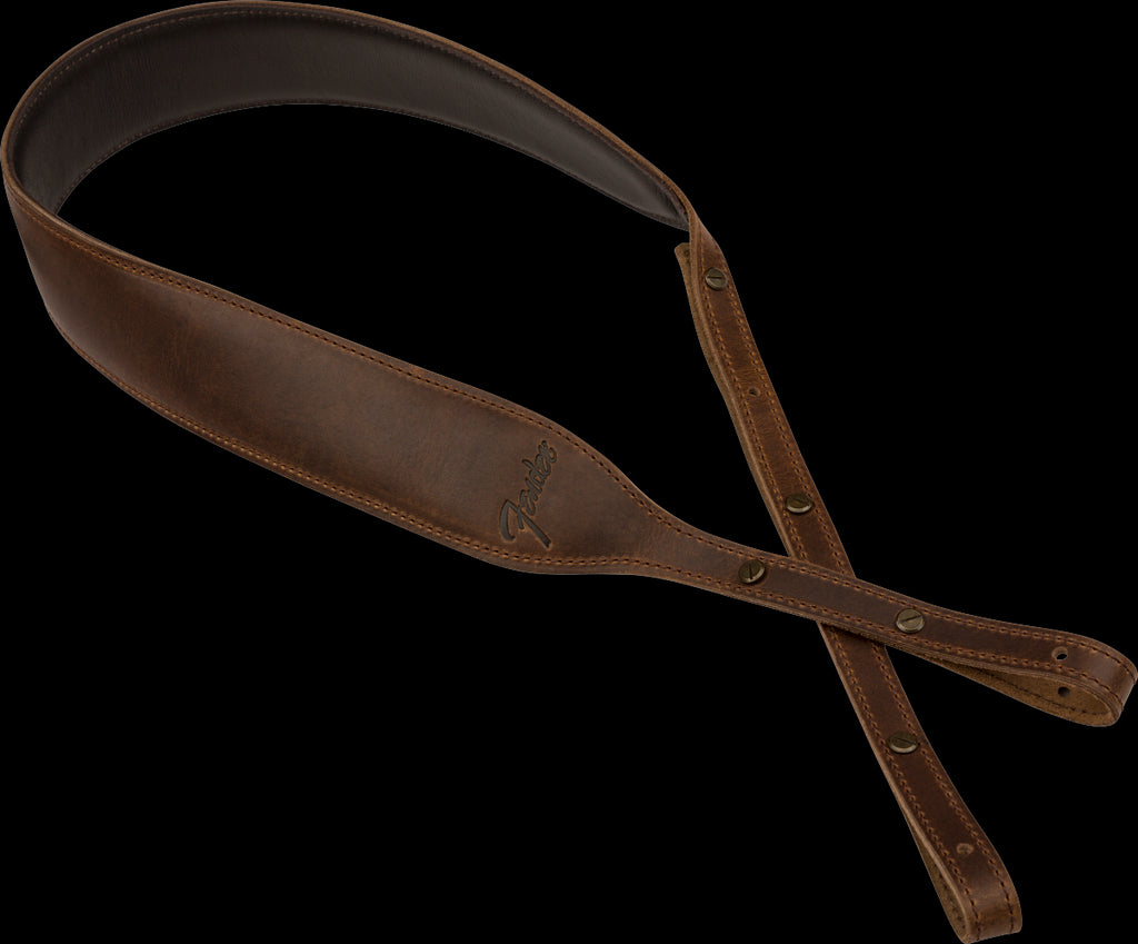 Fender Paramount Banjo Leather Strap Brown