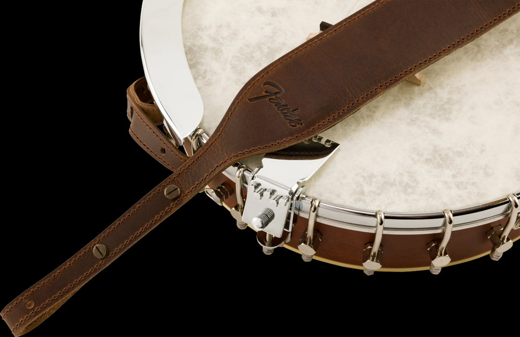 Fender Paramount Banjo Leather Strap Brown
