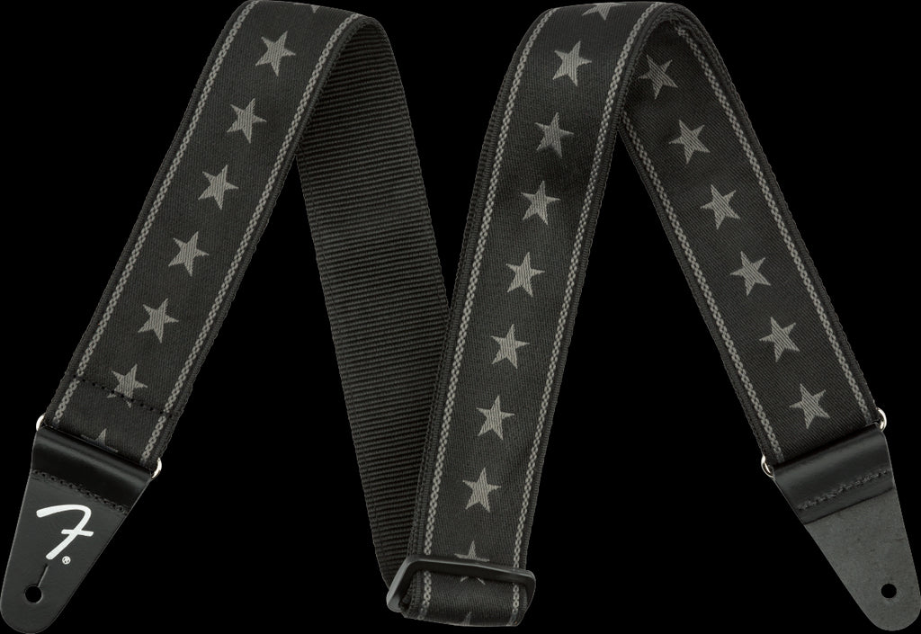 Fender Nylon Stars & Stripes Guitar Strap in Black/Grey