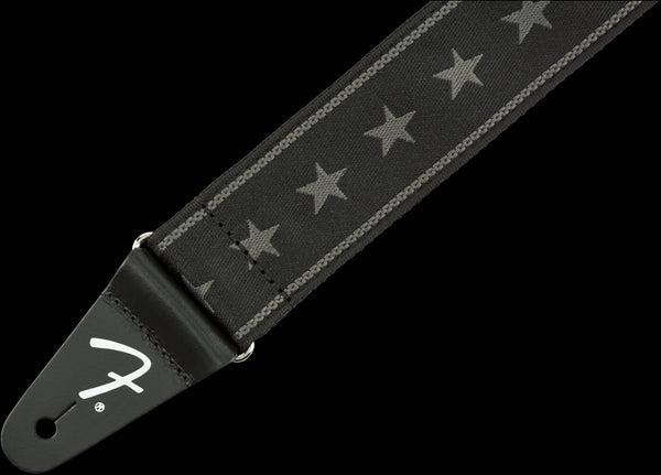 Fender Nylon Stars & Stripes Guitar Strap in Black/Grey