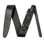 Fender Artisan Crafted 2.5in Leather Guitar Strap in Black