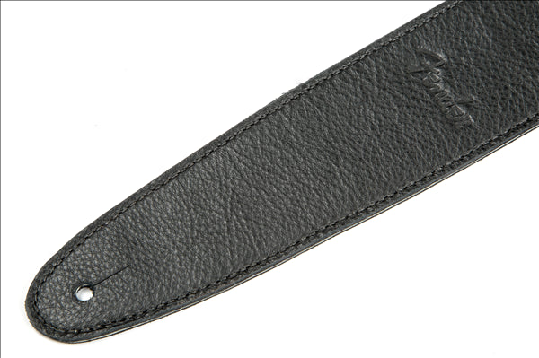 Fender Artisan Crafted 2.5in Leather Guitar Strap in Black