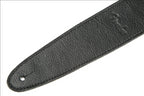 Fender Artisan Crafted 2.5in Leather Guitar Strap in Black