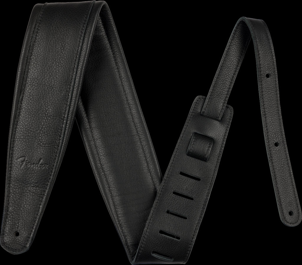 Fender 3.5" Premium Lthr Strap Blk