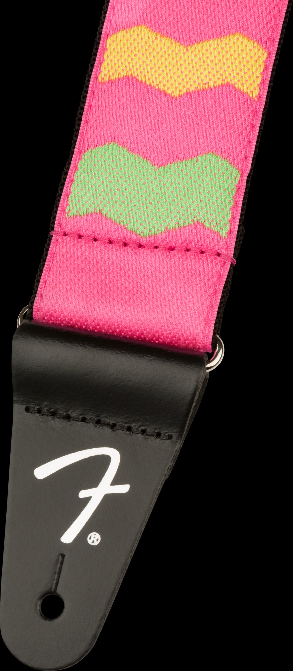 Fender MonoNeon Woven Neon Pink Guitar Strap -2 inch