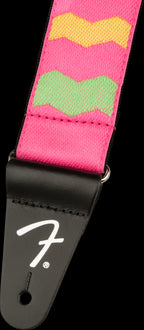 Fender MonoNeon Woven Neon Pink Guitar Strap -2 inch