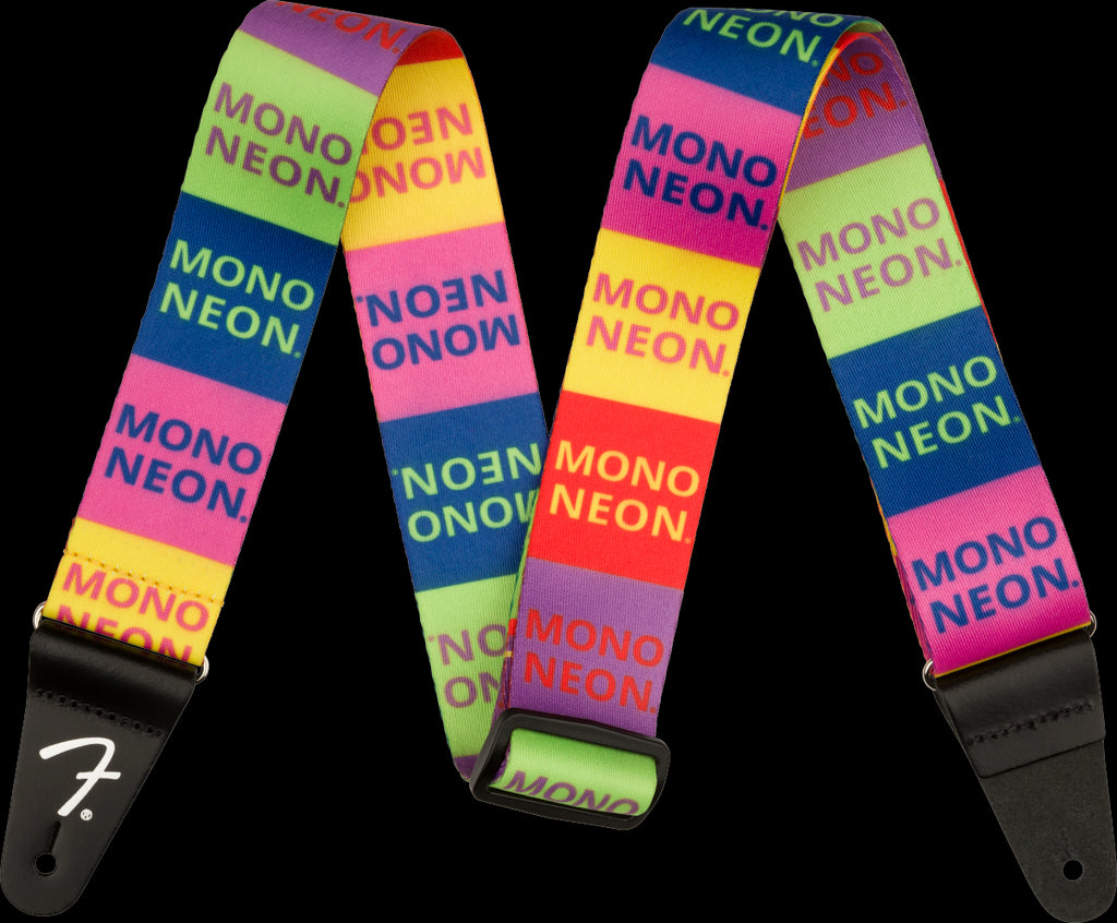 Fender Mononeon Logo Multi- Colour Guitar Strap -2 inch