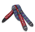 Fender Eric Johnson The Walter" Signature Guitar Strap in Blue with Multi-Colored Triangle Pattern"