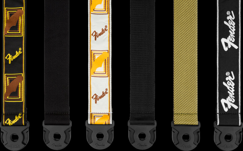 Fender Quick Grip Running Logo Guitar Strap