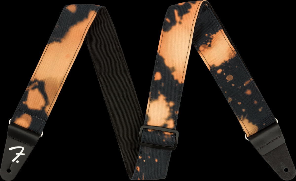 Fender Tie Dye Acid Wash Guitar Strap - Black