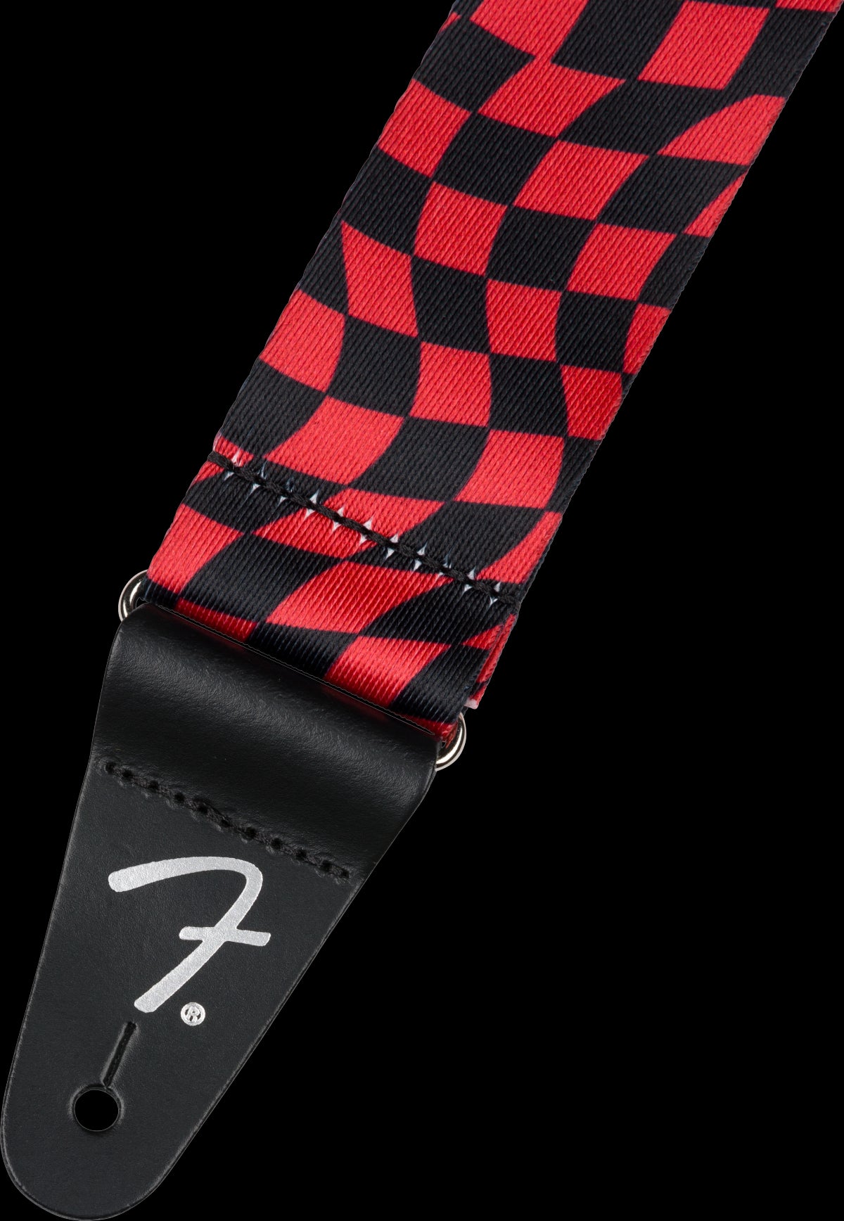 Fender Wavy Checker Poly Strap Red