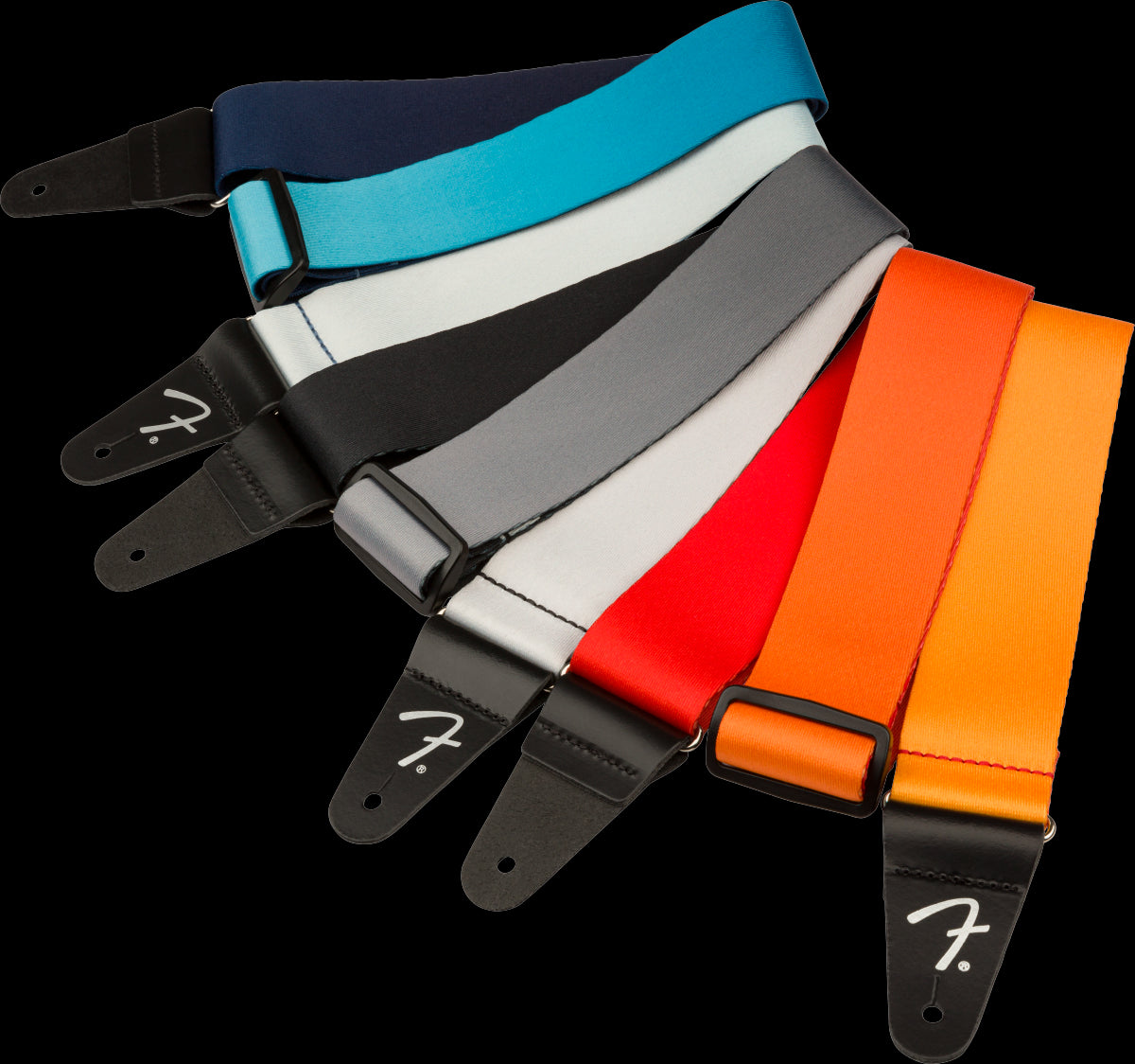 Fender Ombré 2 inch Strap in Silver Smoke