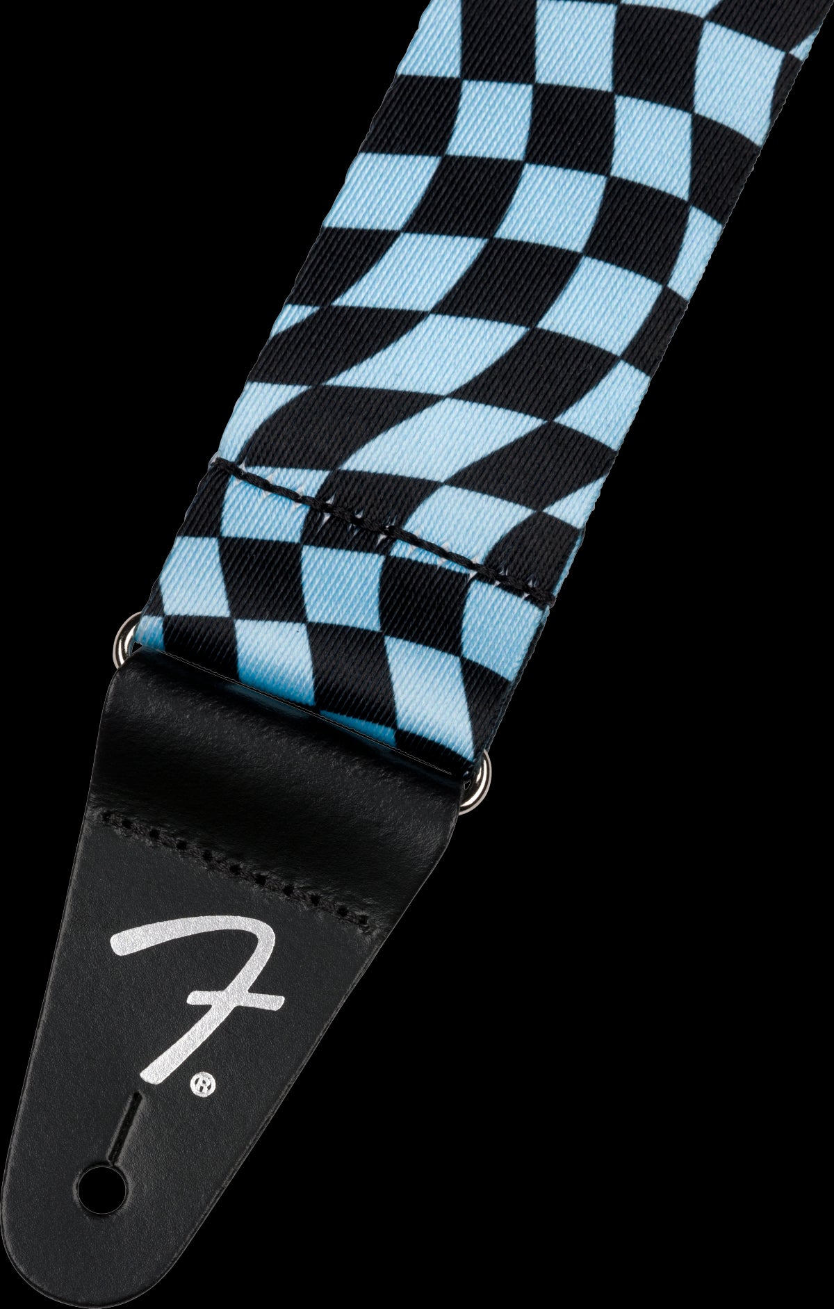 Fender Wavy Checker Poly Strap Blue
