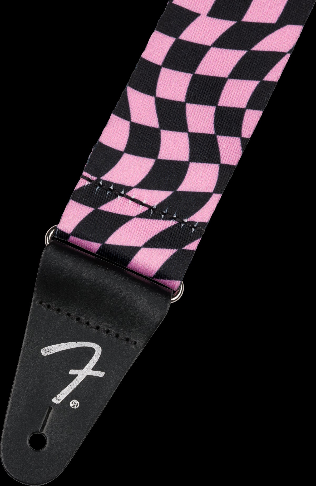 Fender Wavy Checker Poly Strap Pnk