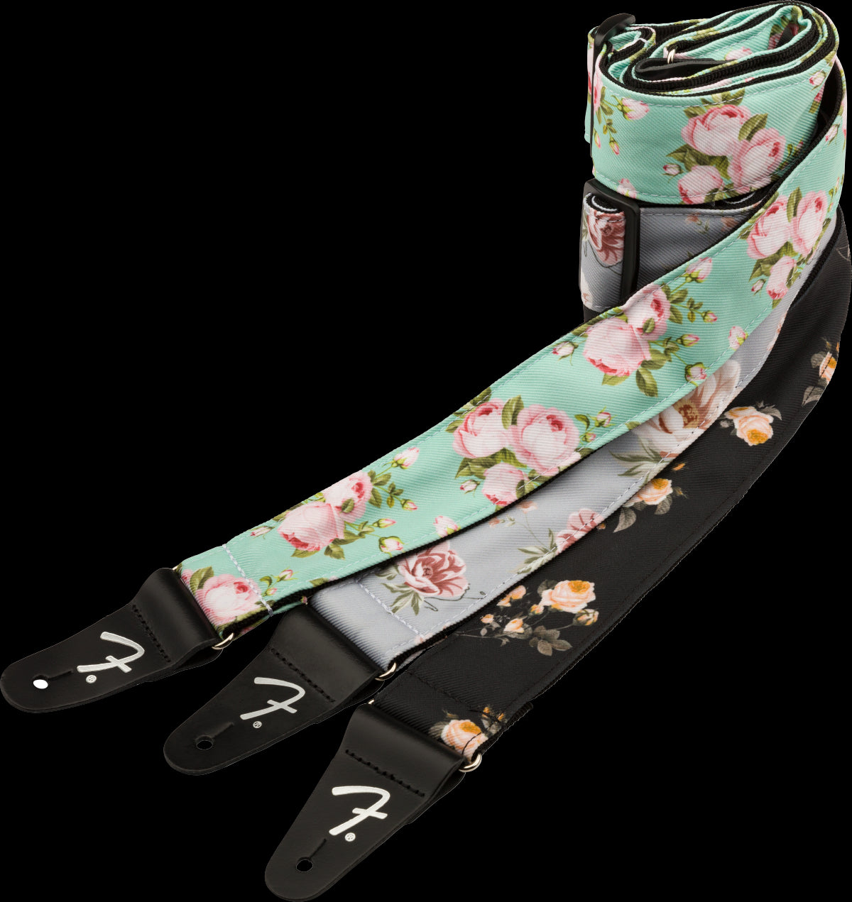 Fender Floral 2" Strap - Black
