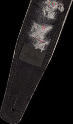 Fender x Wrangler Ripped Denim Strap in Black