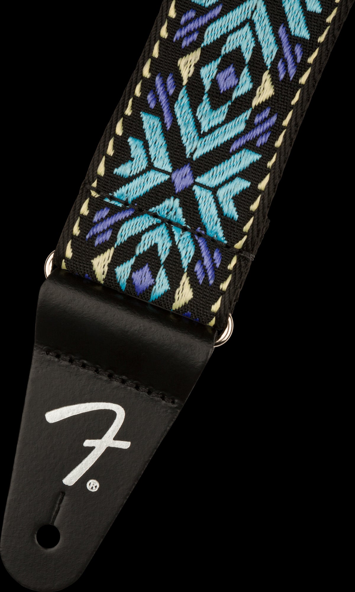 Fender Pasadena Woven Strap Blue Snowflake 2″