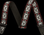 Fender Pasadena Woven Strap Red Snowflake 2 inch