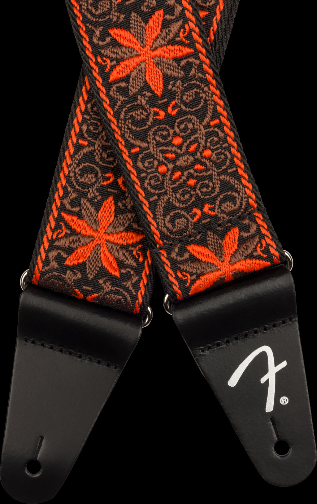 Fender Pasadena Woven Strap Orange Wallflower 2"
